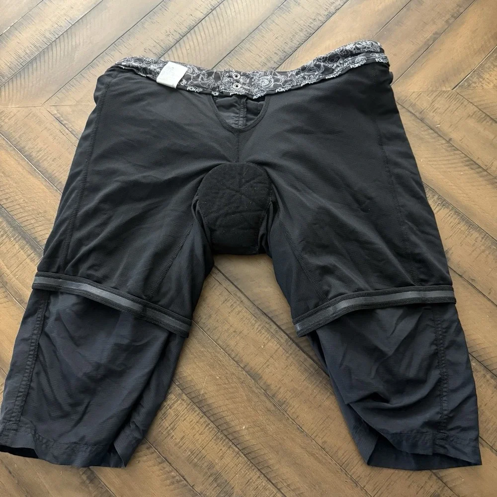 Fox Racing Shorts Black Padded Adjustable‎ Ripstop Biker - Picture 4 of 15